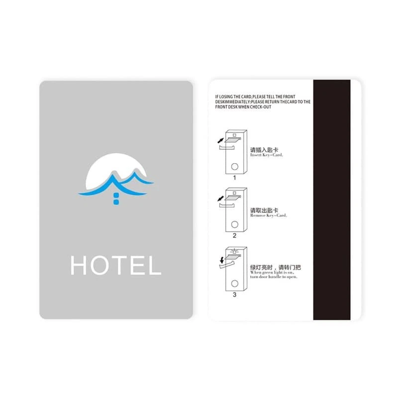 3.Custom Magnetic Hotel Key Cards for Hotels